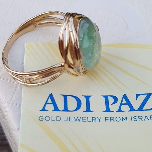 14k Roman Glass Adi Paz Ring - Picture 7 of 7